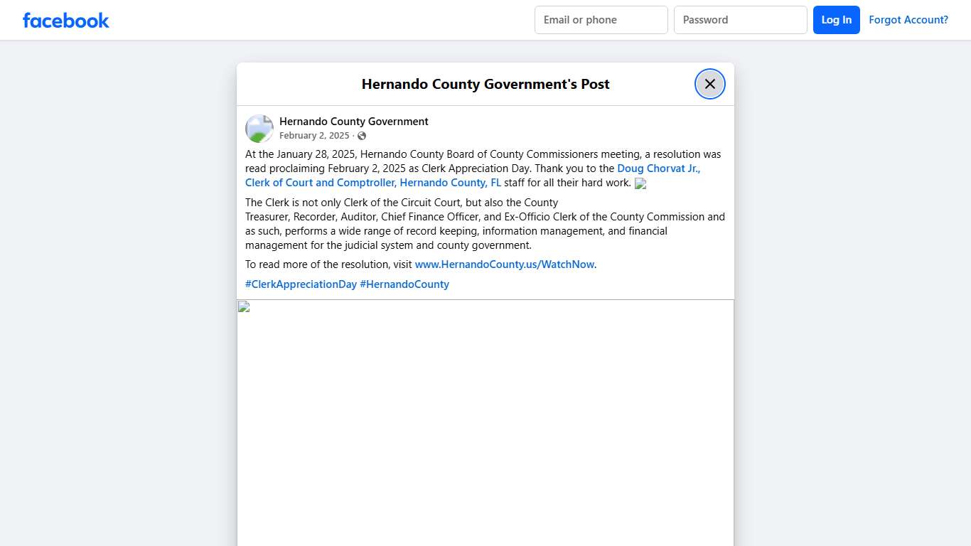 At the January 28, 2025,... - Hernando County Government Facebook